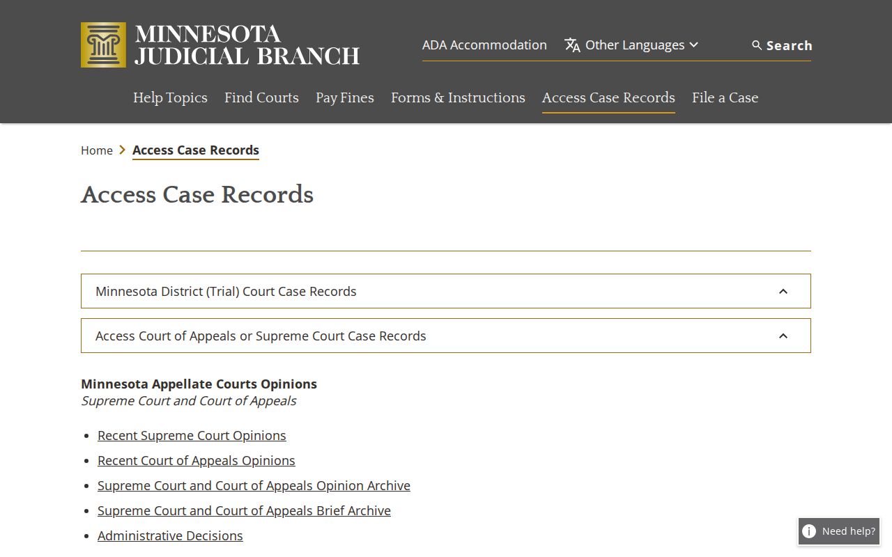 Wilkin County case search Minnesota courthouse access information