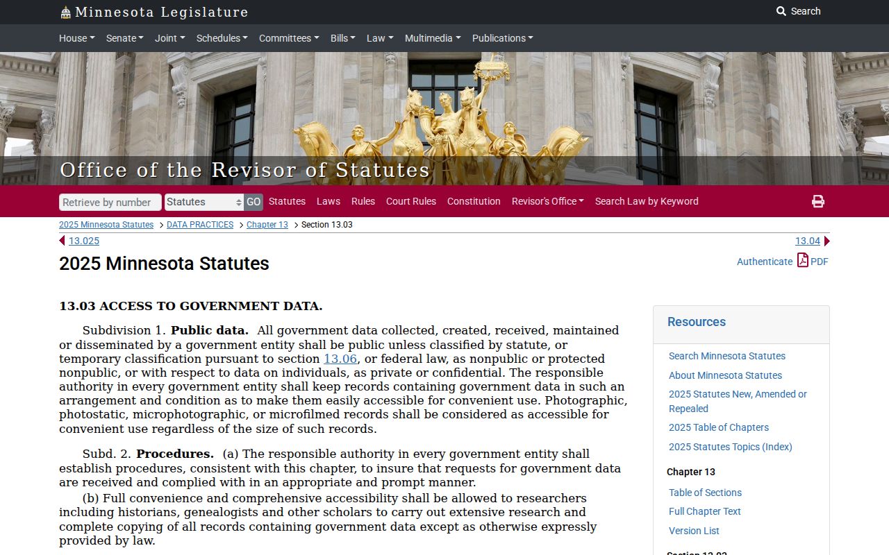 Wilkin County court records Minnesota government data statute