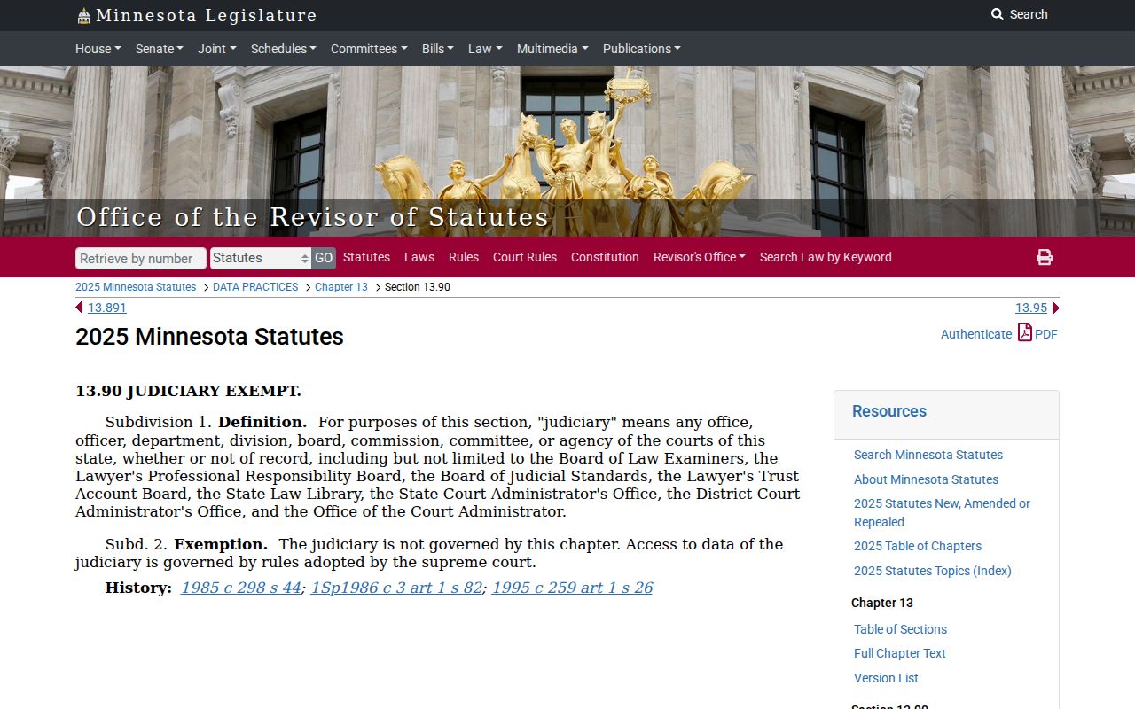 Wilkin County court records Minnesota judiciary data statute
