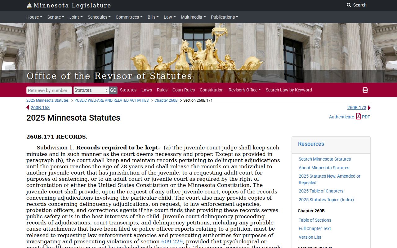 Wilkin County court records Minnesota juvenile records statute